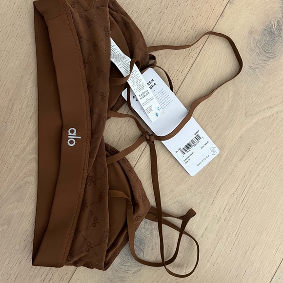ALO Airlift Mesh Celeste Bra Brand new Cinnamon Brown - Picture 4 of 4